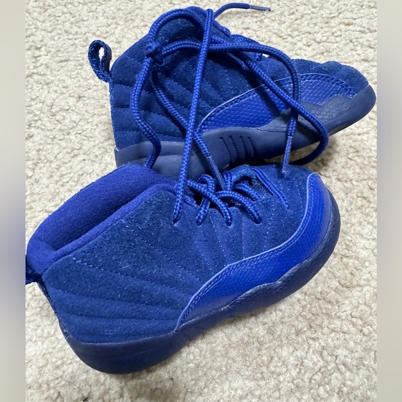 Air Jordan 12 GS Blue Suede - Picture 5 of 7